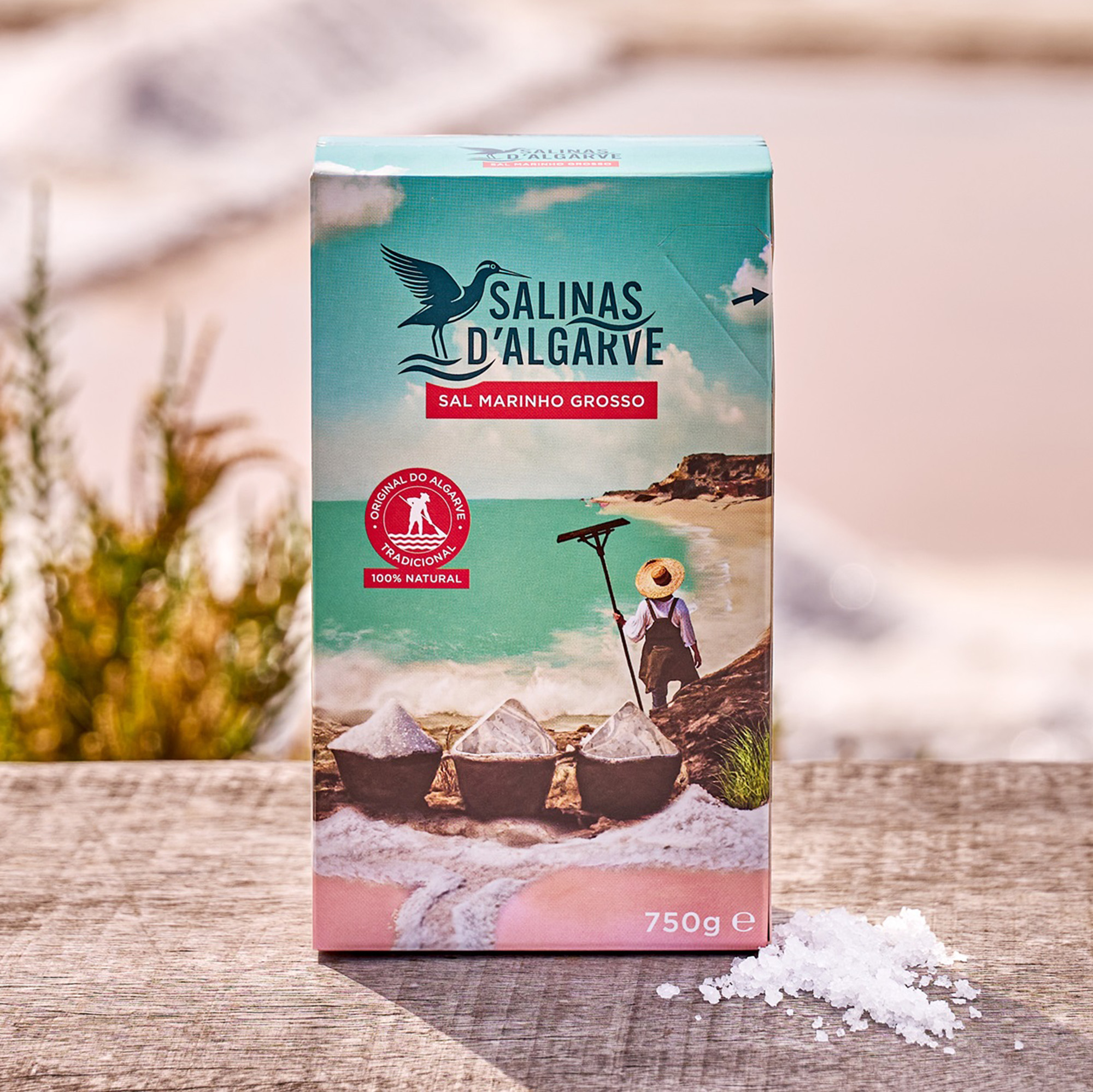 Packaging Front Salinas d'Algrave Sal Marinho grosso 750 g