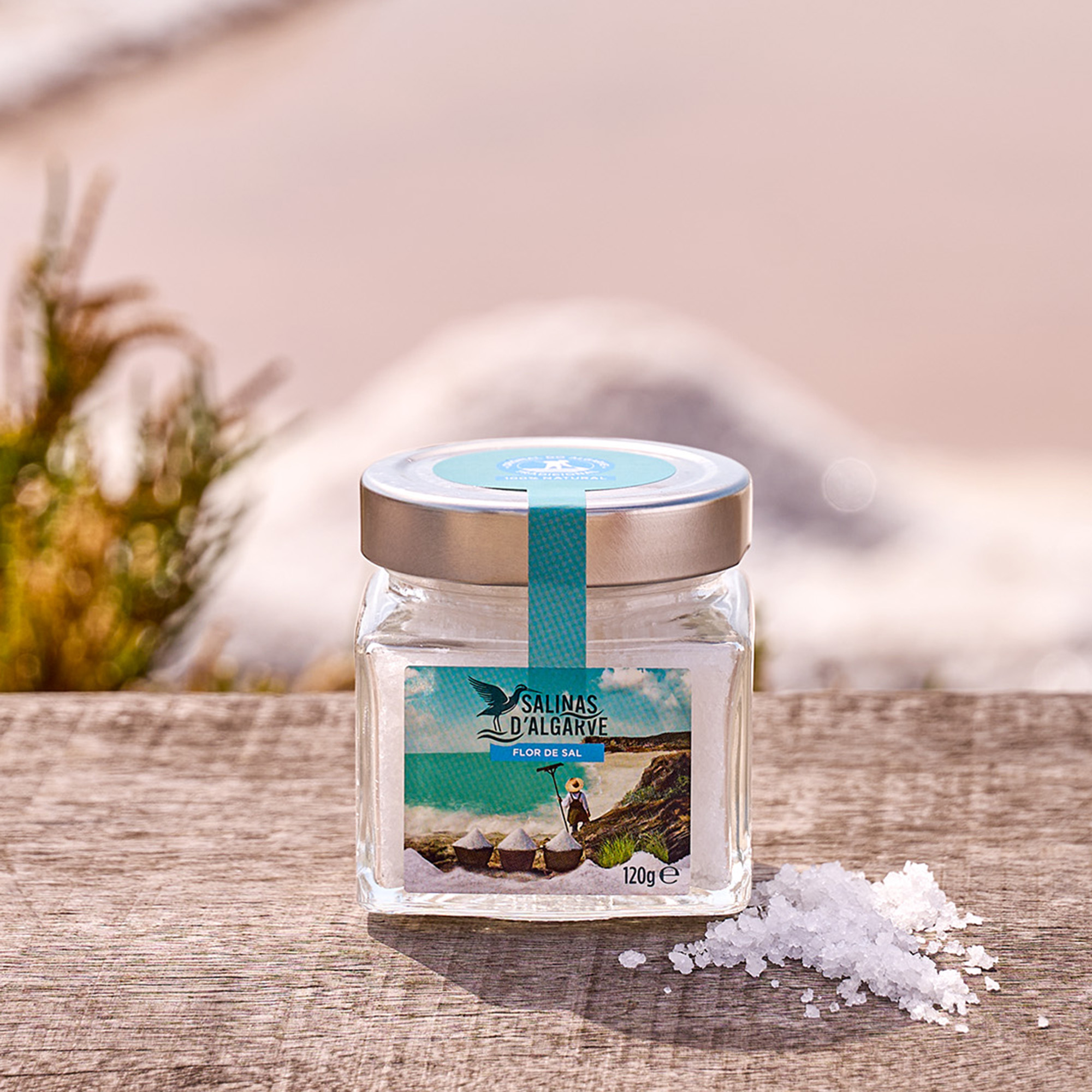 Packaging Front Salinas d'Algarve 120g jar